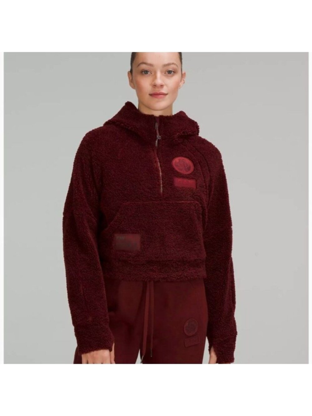 Lululemon Team Canada Scuba Oversized Half-Zip Fleece Hoodie